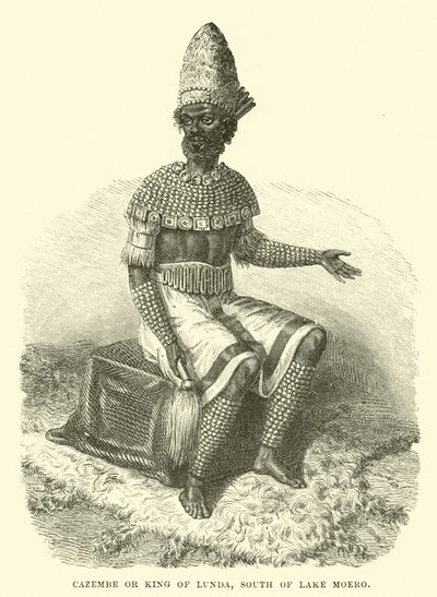 Cazembe eller King of Lunda, sør for Lake Moero av English School