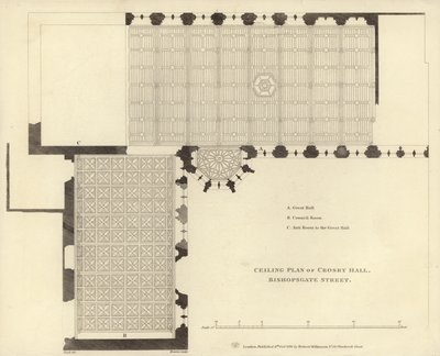 Deckenplan von Crosby Hall von English School