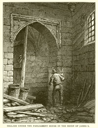 Kjellere under parlamentshuset under James I av English School