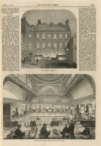 Folketellingskontoret i Craigs Court av English School
