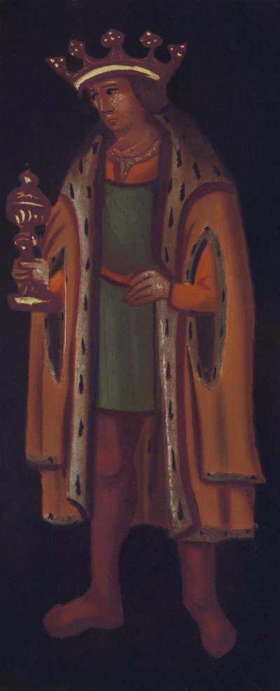 Chancel Screen of Plymtree Church (farge litho) av English School