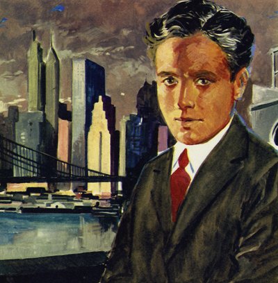 Chaplin dro til New York som medlem av Fred Karnos music hall-troppen av English School