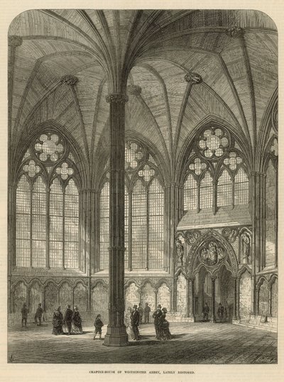 Chapter House of Westminster Abbey av English School