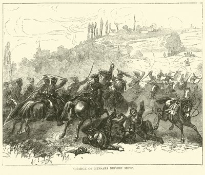 Anklagen for husarer før Metz, oktober 1870 av English School