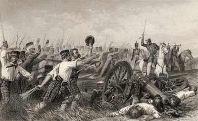 Anklagen for Highlanders før Cawnpore under general Havelock, fra 