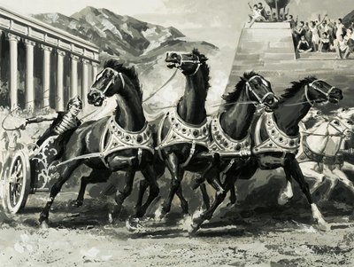 Vognkjøring i det gamle Roma av English School
