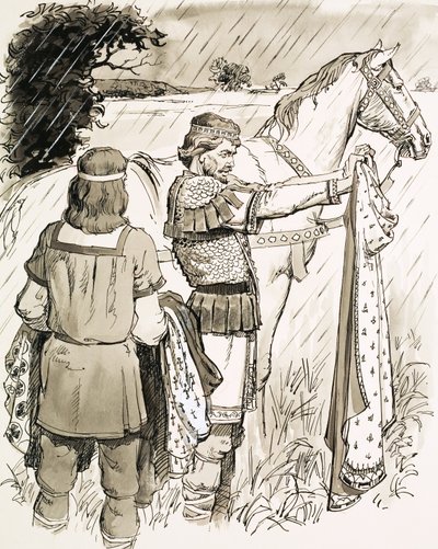 Karl den Store inspiserer kapper av English School