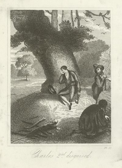 Charles 2nd forkledd av English School