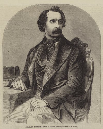 Charles Dickens (gravering) av English School