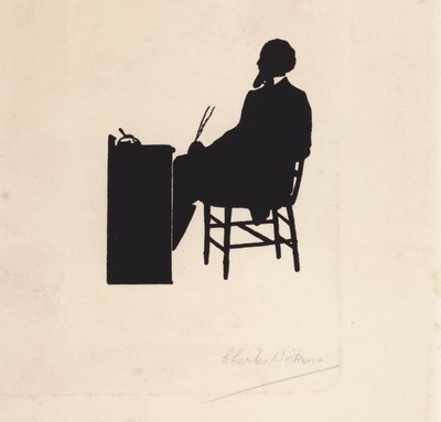 Charles Dickens , engelsk forfatter (lito) av English School