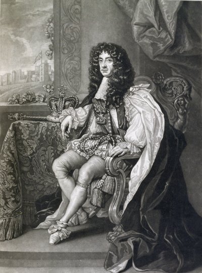 Charles II (1630–85), gravert av Charles Turner (1773–1857) av English School
