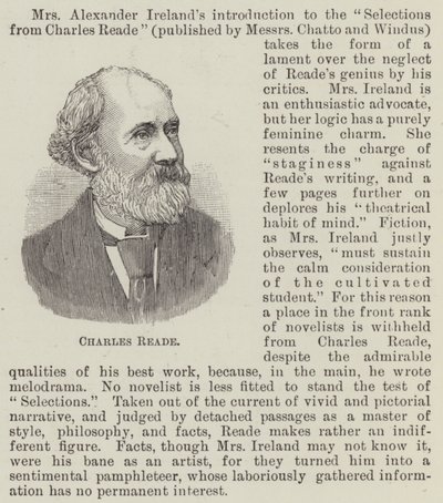 Charles Reade (gravering) av English School