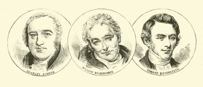 Charles Simeon; William Wilberforce; Edward Bickersteth av English School