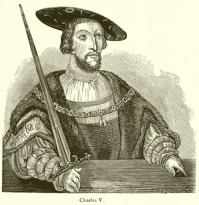 Charles V av English School