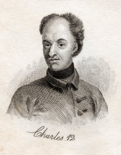 Charles XII, konge av Sverige, fra Crabbs Historical Dictionary, utgitt 1825 av English School