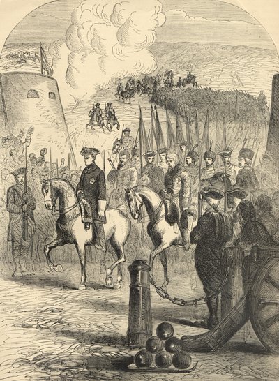 Karl XII av Sverige på vei inn i København av English School