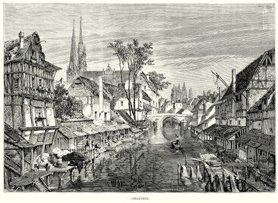 Chartres (gravering) av English School