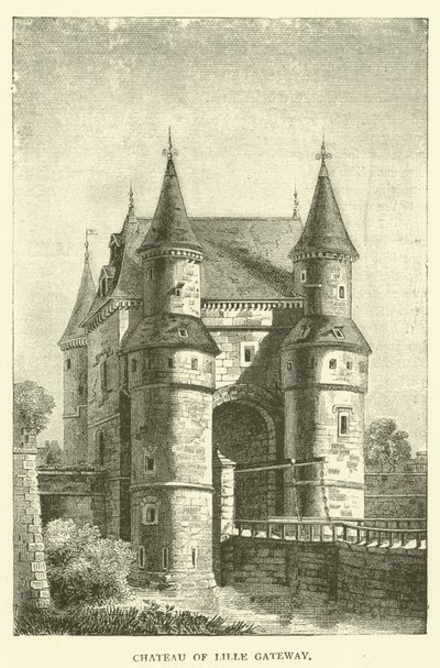 Chateau of Lille Gateway (gravering) av English School