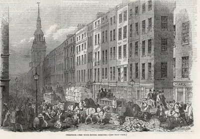 Cheapside - das Holzpflaster entfernt von English School