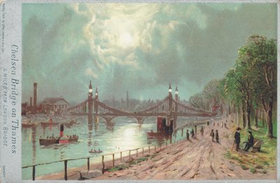 Chelsea Bridge ved Themsen av English School