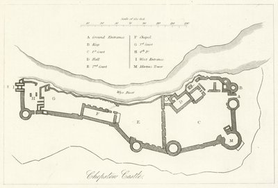 Chepstow Castle (gravering) av English School