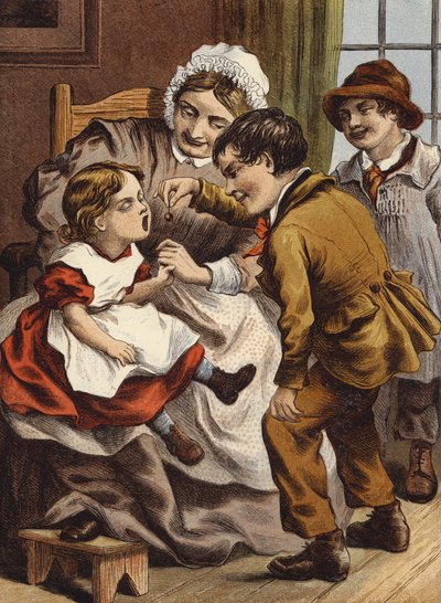 Kirsebærmoden (fargelitografi) av English School