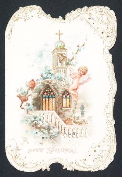 Cherub Ringing Kirkeklokke, Julekort av English School