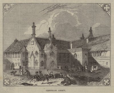 Chetham Abbey (gravering) av English School