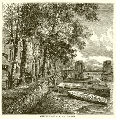 Cheyne Walk og Cadogan Pier av English School