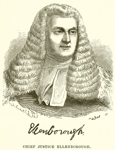 Høyesterettssjef Ellenborough av English School