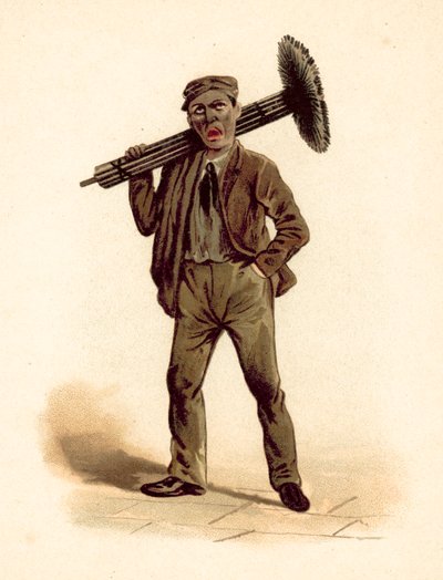 Skorsteinsfeier (chromolitho) av English School