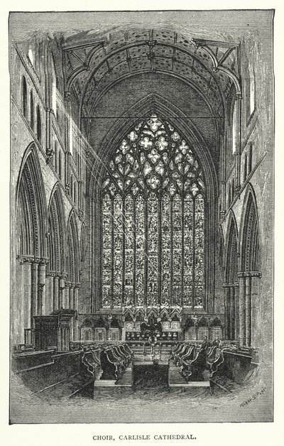 Kor, Carlisle Cathedral (gravering) av English School