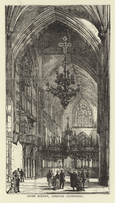 Choir Screen, Chester Cathedral av English School