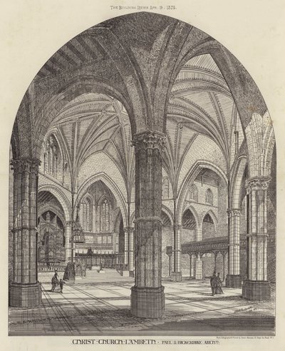 Christ Church, Lambeth (gravering) av English School
