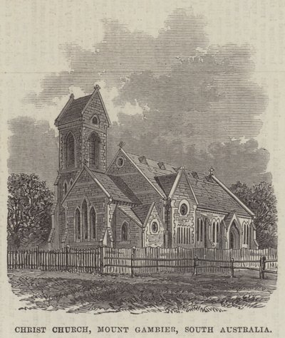 Christ Church, Mount Gambier, Sør-Australia (gravering) av English School