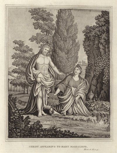 Kristus viser seg for Maria Magdalena av English School