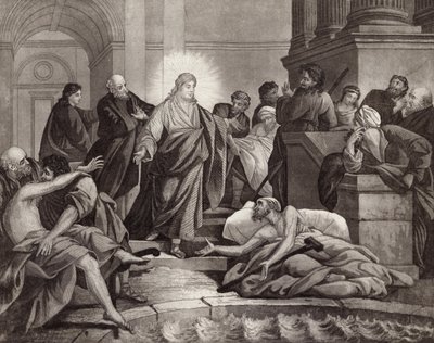 Kristus ved Bethesda-dammen av English School