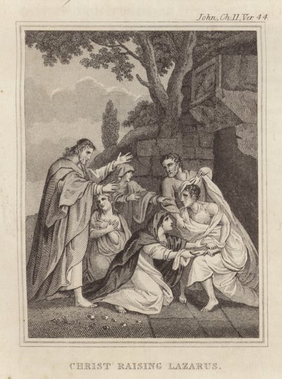 Kristus oppdrar Lasarus av English School