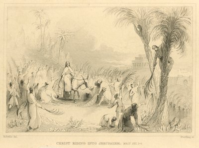 Kristus rir inn i Jerusalem, Matteus XXI av English School