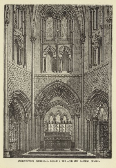 Christchurch Cathedral, Dublin, Apse og Eastern Chapel av English School