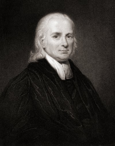 Christian Friedrich Schwartz (1726-96) fra Gallery of Portraits, utgitt i 1833 av English School