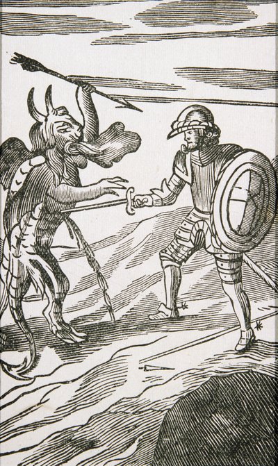Christian og Apollyon, fra den 13. utgaven av 