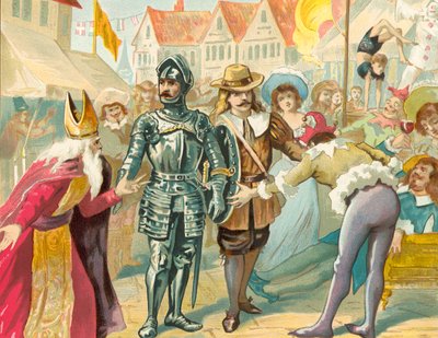 Kristne og trofaste passerer Vanity Fair og motsetter seg overtro og frivolitet av English School