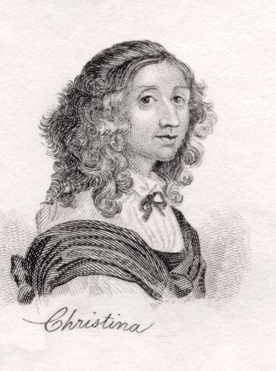 Christina of Sweden, fra Crabbs Historical Dictionary, utgitt 1825 av English School