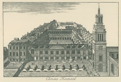 Christs Hospital (litografi) av English School