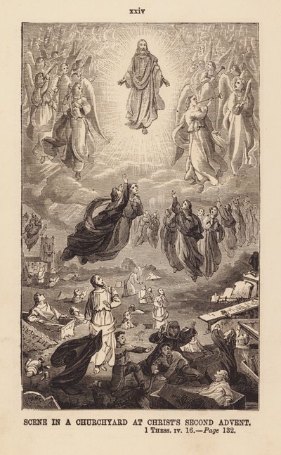 Kristi gjenkomst (gravering) av English School