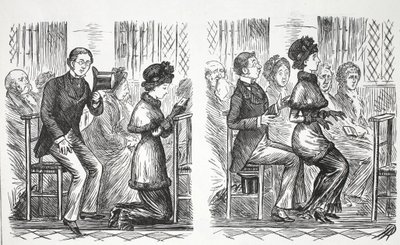 Kirkeskikk, illustrasjon fra Punch av English School