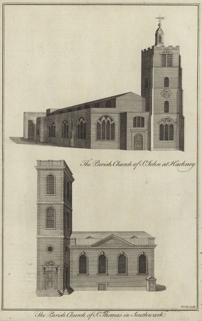 Church of St John, Hackney og Church of St Thomas, Southwark av English School