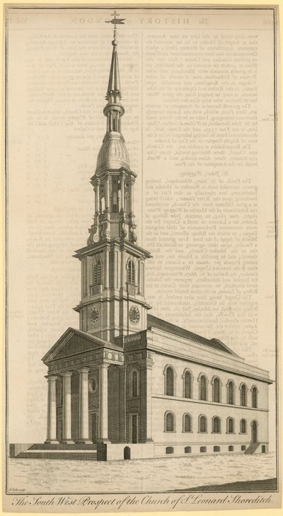 Church of St Leonard, Shoreditch av English School