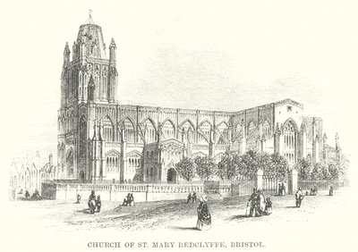 St. Mary Redclyffe-kirken, Bristol (gravering) av English School